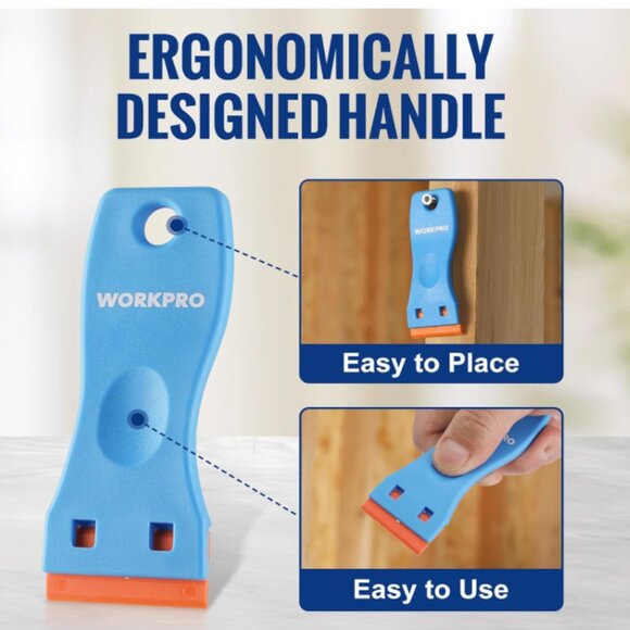 Pick One! Workpro Color Scraper Plus 40 Replacement Rubber Blades - Picture 6 of 6